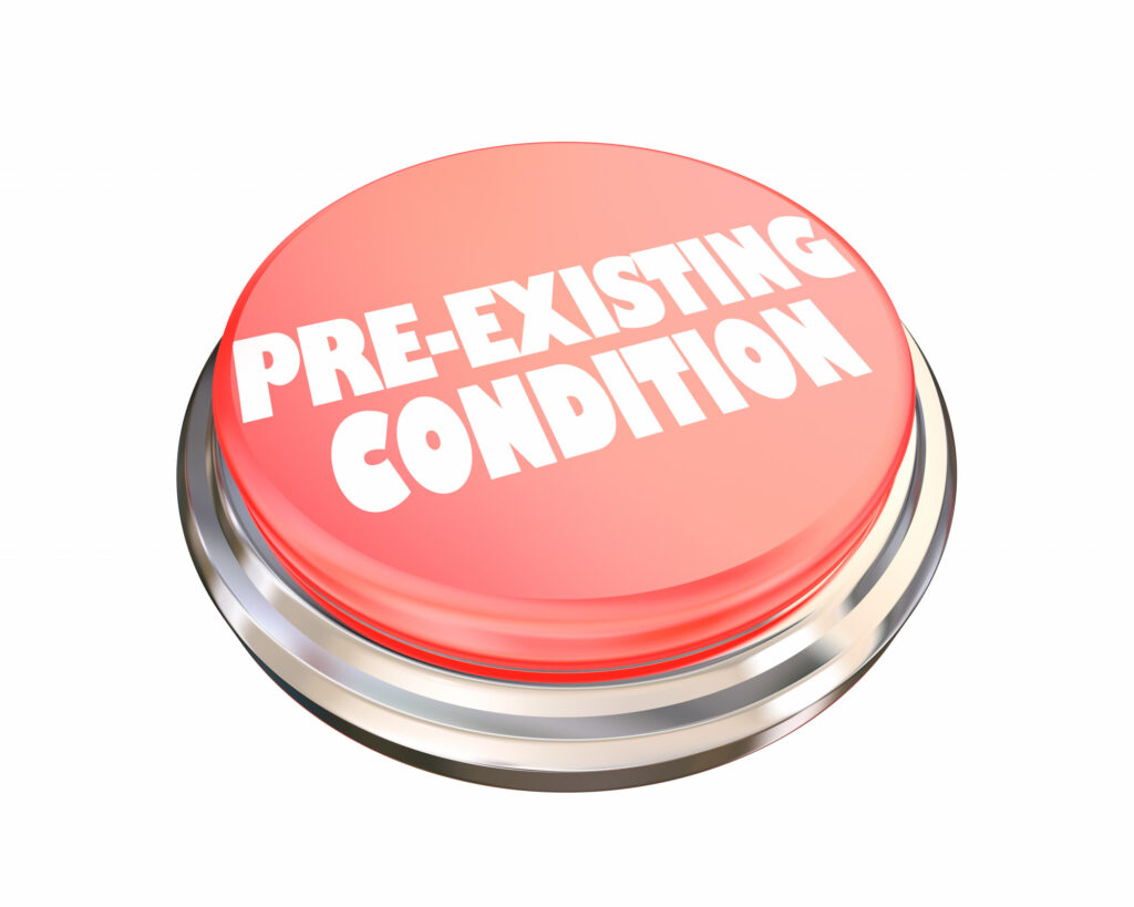 pre-existing condition