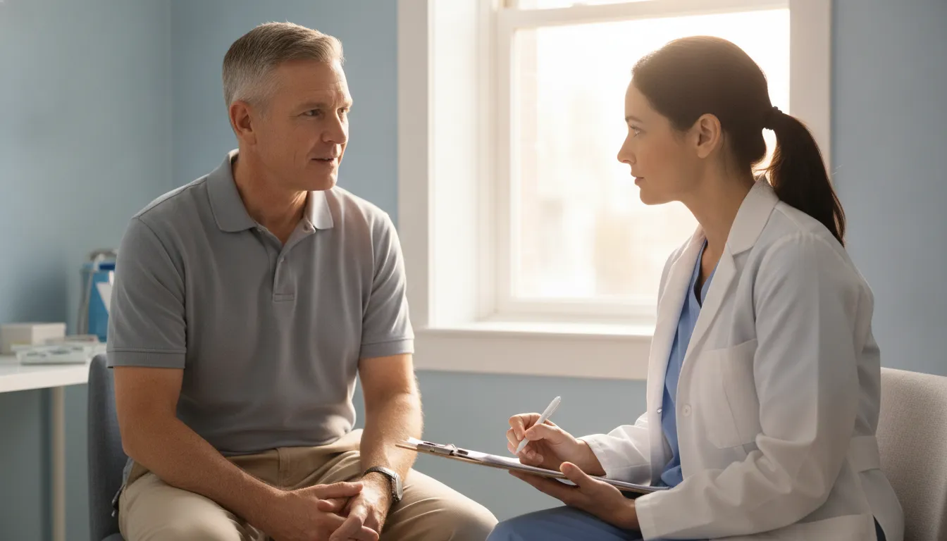 A private doctor and veteran discussing VA disability claim evidence