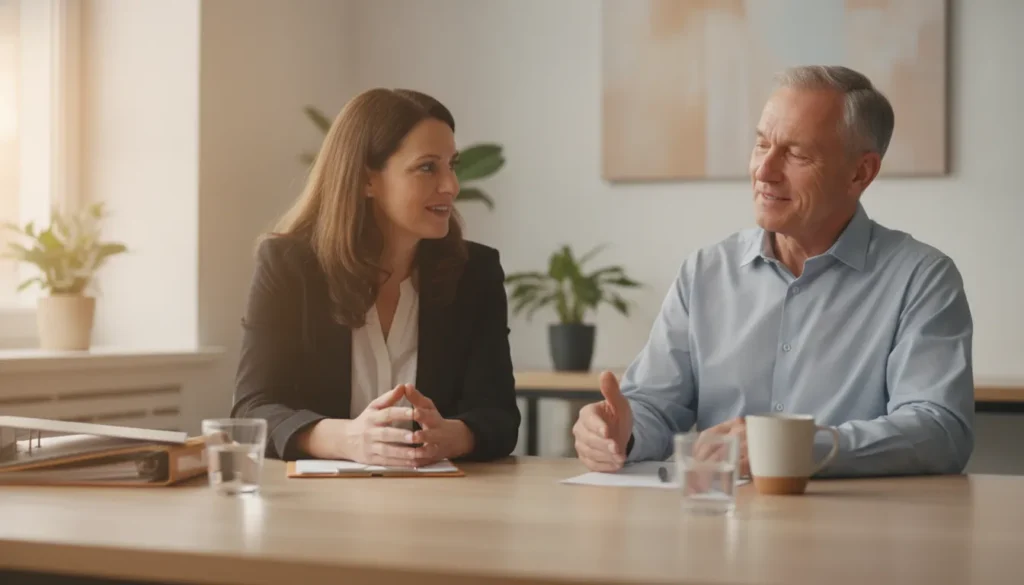 Benefits coach speaking with a veteran about VA disability claim evidence