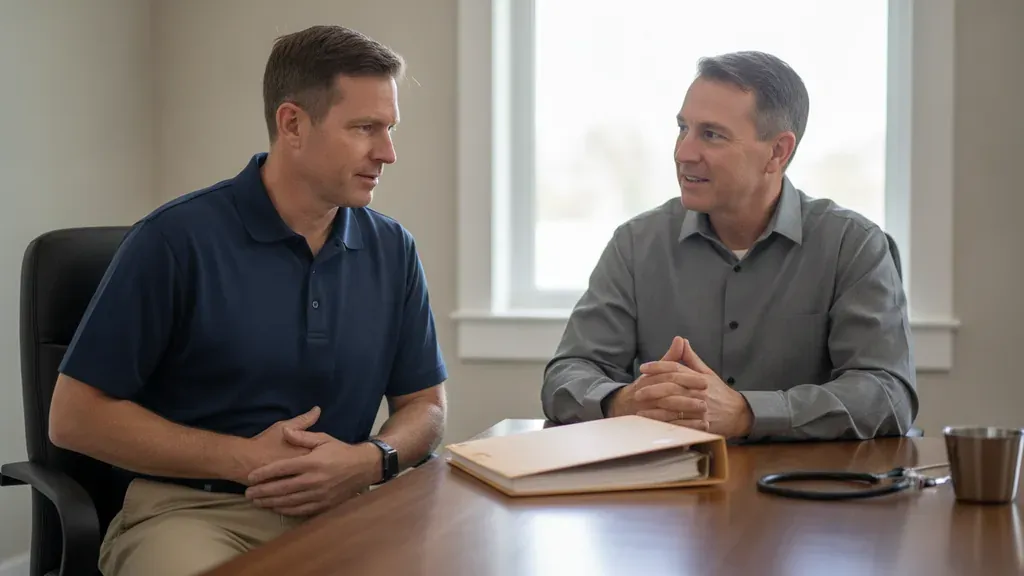IBS VA rating coaching session for a veteran documenting digestive symptoms